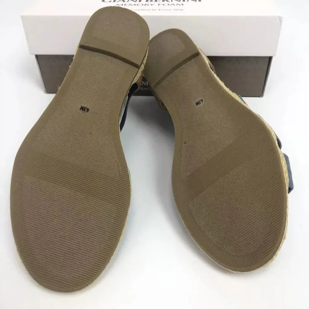 Giani Bernini Womens Colbey Sandals Denim 6.5M